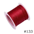 Red 1.0mm Korean waxed polyester cord thread color #133 for DIY jewelry 10m roll - 1.0mm / 133# Dark Red (10m)
