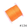 1.0mm orange Korean waxed polyester cord for DIY jewelry on spool color code 134 - 1.0mm / 134# Orange (10m)