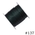 High-quality 1.0mm dark green waxed polyester cord roll for DIY jewelry making color #137 - 1.0mm / 137# Ink Green (10m)