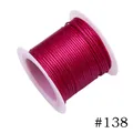 1.0mm Korean waxed cord in fuchsia color #138 for DIY jewelry making 10m spool - 1.0mm / 138# Rose Red (10m)
