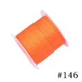 High quality 1.0mm orange Korean wax cord spool for DIY jewelry making, 10m roll length - 1.0mm / 146# Orange (10m)