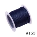 Navy blue 1.0mm Korean wax polyester cord roll for DIY jewelry making color #153 - 1.0mm / 153# Dark Blue (10m)