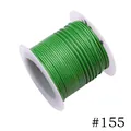1.0mm Bright Green Korean Waxed Polyester Cord for DIY Crafting and Jewelry Color #155 - 1.0mm / 155# Grass Green (10m)