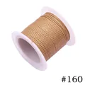 Durable 1.0mm Korean waxed polyester cord for DIY jewelry making, color #160, 10m spool - 1.0mm / 160# Tan (10m)