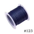 Premium 1.0mm navy blue waxed polyester cord spool for DIY jewelry making, color #123 - 1.0mm / 123# Dark Blue (10m)