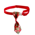 Collier avec cravate écossaise festive de Noël pour chiens et chats motif flocons - Style 7 / 1*(20-36)CM