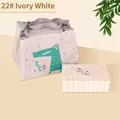 Mini tragbares Reise-Mahjong-Set in Elfenbeinweiß mit Krokodil-Aufbewahrungstasche - Nr. 22 Elfenbeinweiß / Handtasche Und Tischtuch Und Würfel