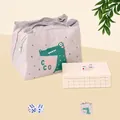 Tragbares Mini-Mahjong-Set in Elfenbeinfarben mit süßer Krokodiltasche und Würfeln - Nr. 24 Elfenbeinweiß / Handtasche Und Würfel