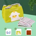 Tragbares Mini-Mahjong-Reiseset mit hellgrüner Tasche und Zubehörset - Nr. 24 Grün Zebra / Handtasche Und Tischtuch Und Würfel