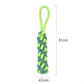 Size 9 durable cotton rope dog toy in blue and green, measuring 31cm for aggressive chewers - No. 9 (B10102)