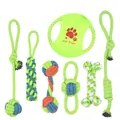 7-piece durable dog cotton rope toy set for teeth cleaning and interactive indoor play - 7-Piece Assortment C (B10102)