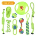 Umfangreiches 9-teiliges Baumwollseil Hundespielzeug-Set für Zahnpflege und Kauen - 9-Teiliges Sortiment A (B10102)