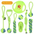 Comprehensive 9-piece dog cotton rope toy set for teething and interactive play - 9-Piece Assortment C (B10102)