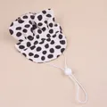 Chapeau de soleil d'été pour animaux à pois noirs avec cordon réglable pour chiens et chats - S / Style à Pois Noirs et Blancs (B04419) / Pois Noir Blanc