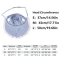 Chapeau de soleil d'été à rayures bleues pour chiens et chats avec froufrous et guide - S / Style en dentelle à rayures bleues et blanches (TB15402) / Bleu