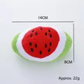 Morbido peluche a forma di anguria per cani piccoli, misura 14cm x 8cm variante - Semicerchio di Anguria