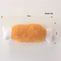 Giocattolo di peluche a forma di coscia di pollo per cani, misura 18 cm per 7 cm - Fuso a doppia testa con bordo