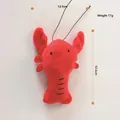 Giocattolo per cani aragosta di peluche rosso, misura 12,5 cm e peso leggero 17 g - Aragosta