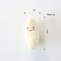 Gioco di peluche a forma di banana con squeak per cani e gatti, 11cm - Luna Beige