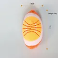 Giocattolo di peluche da rugby per cani piccoli e medi, misura 13x8cm, peso di 20g - Arancione