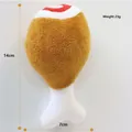 Giocattolo di peluche a forma di pollo per cani, 14x7cm e peso leggero di 23g. - Coscia di Pollo a Pois