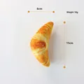 Giocattolo di peluche realistico a forma di croissant per cani, per masticare e giocare - Simulazione Croissant