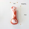 Giocattolo di peluche a forma di osso per cani piccoli, stampa carne realistica - Osso realistico