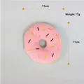 Giocattolo cigolante a ciambella rosa in peluche per cani e gatti, variante 11 cm - Ciambella rosa