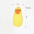 Giocattolo di peluche anatra gialla per cani altezza 12cm morbido gioco per animali - Anatra