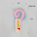 Gioco di peluche lecca-lecca per cani, 13cm x 7cm, variante leggera da 20g - Lecca-lecca blu