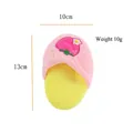 Simpatico giocattolo di peluche per animali a forma di pantofola rosa e gialla - Pantofola Rosa