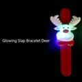 Glowing Christmas reindeer snap bracelet for kids party favors and holiday decorations - Reindeer (Glowing Plush Style)