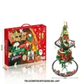 Elektrisches Weihnachtsbaum Eisenbahnset mit Ton und Licht für die Festdekoration - Rotierender Zug (Baummontage Oder Bodenanzeige) / 31-teiliges Set