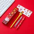 Creative Christmas surprise blind box stationery set with pens stickers and refills - Red Blind Box / Five-Piece Set / Red