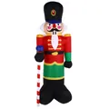 Casse-noisette de Noël gonflable géant pour les décorations de jardin et de fête en extérieur - Soldat Casse-Noisette (2,4 m) / Prise AU