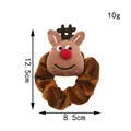 Rendier pluche kerstscrunchie met details van 12,5 cm hoog en 10 g gewicht - Bruin Rendier Scrunchie