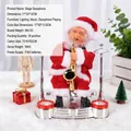 Papá Noel eléctrico musical con saxofón para decoración festiva de Navidad en casa - Estilo Saxofón de Escenario
