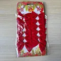 12pcs Red Velvet Christmas Mini Bows for Xmas Tree Decoration and DIY Wreath Crafts - Set of 12 / Red