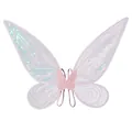 Sparkling iridescent pink butterfly wings for kids' fairy costumes and party play - Elf Wings Single Item / Single Wings / Pink