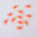 Group of small orange plastic spiders for Halloween themed DIY party decorations - Small Spider / 3x1.5cm / Orange