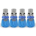 Waterproof and non-slip blue pet socks featuring a cute panda cartoon design for dogs - S / 4 Pcs Pack / Blue