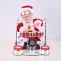 Electric Santa Claus drumming toy ornament for Christmas window display and festive gift - Stage Drum Set Santa Claus Electric Toy