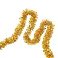 Shining golden Christmas tinsel garland for festive holiday party ceiling decorations - Stone Texture Tinsel / 2m / Gold