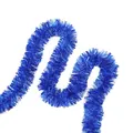 Shiny blue Christmas tinsel garland for festive holiday party decoration - Stone Texture Tinsel / 2m / Blue