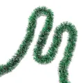 Festive green and silver Christmas tinsel garland for holiday party tree decorations - Colorful Tinsel / 2m / Green
