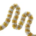 Festive gold and silver metallic tinsel garland for Christmas tree and home decoration - Dreamy Tinsel / 2m / Gold