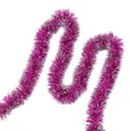 Sparkling purple and silver Christmas tinsel garland for festive atmosphere decoration - Colorful Tinsel / 2m / Purple
