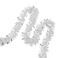 Premium shimmering silver Christmas tinsel garland for festive holiday party atmosphere decoration - Classical Tinsel / 2m / Silver
