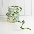 Warm white LED green leaf vine fairy lights for garden and home patio decoration - Green Leaf Vine / Solar 10m 100 LEDs (Warm Light)