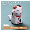 Repose-baguettes chat porte-bonheur japonais en céramique, style E, taille 4x2.5x4cm - Chat de la Chance (05)